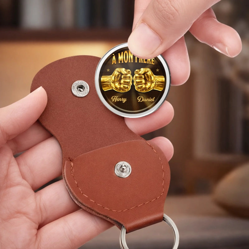Porte-Bonheur De Poche Personnalisé – Cadeau Pour Frère – Ensemble Dans Chaque Moment