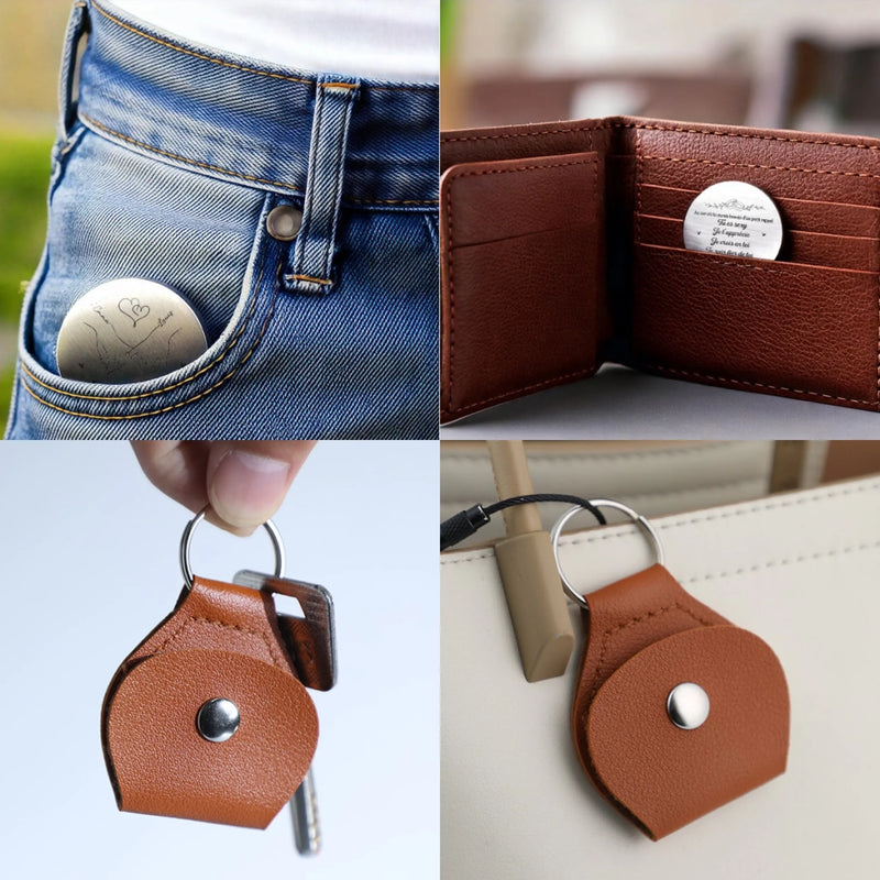 Porte-Bonheur De Poche Personnalisé – Cadeaux D’Anniversaire, De Noël Et De Mariage Pour Mari Et Femme, Lui Et Elle – Toi Et Moi, Pour Toujours