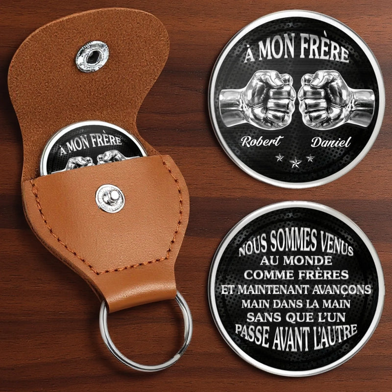 Porte-Bonheur De Poche Personnalisé – Cadeau Pour Frère – Les Frères Sont Les Meilleurs Amis
