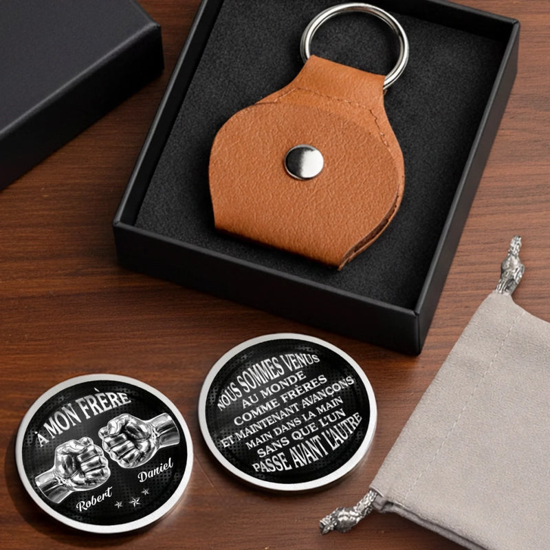 Porte-Bonheur De Poche Personnalisé – Cadeau Pour Frère – Les Frères Sont Les Meilleurs Amis