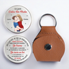 Porte-Bonheur De Poche Personnalisé Avec Photo – Cadeaux D’Anniversaire De Mariage Pour Mari Et Femme, Pour Lui Et Pour Elle – Un Amour Doux, Un Lien Solide