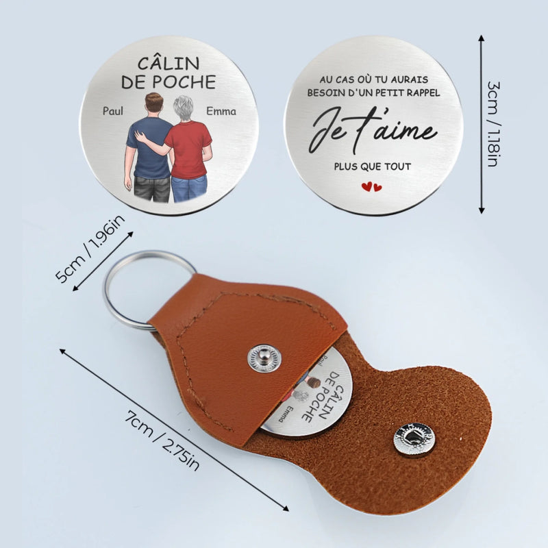 Câlin De Poche Personnalisé – Cadeaux D’Anniversaire Personnalisés Pour Maman, Papa, Fille Et Fils – Un Gage D’Amour, Scellé D’Un Câlin