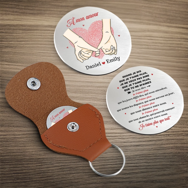 Porte-Bonheur De Poche Personnalisé – Cadeaux D’Anniversaire Et De Mariage Pour Mari Et Femme, Pour Lui Et Pour Elle – L'amour Qui Nous Ressemble
