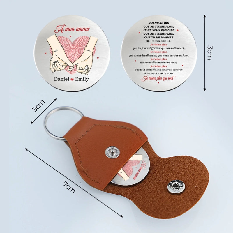 Porte-Bonheur De Poche Personnalisé – Cadeaux D’Anniversaire Et De Mariage Pour Mari Et Femme, Pour Lui Et Pour Elle – L'amour Qui Nous Ressemble