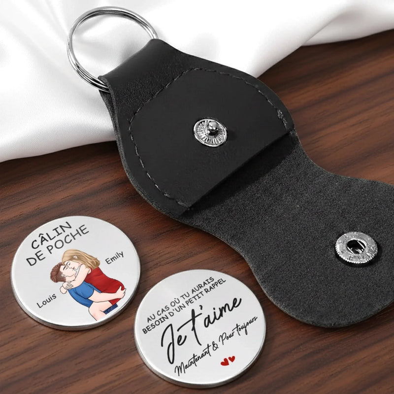 Porte-Bonheur De Poche Personnalisé – Cadeaux D’Anniversaire De Mariage Pour Mari Et Femme, Lui Et Elle – Un Amour À Garder Près De Soi