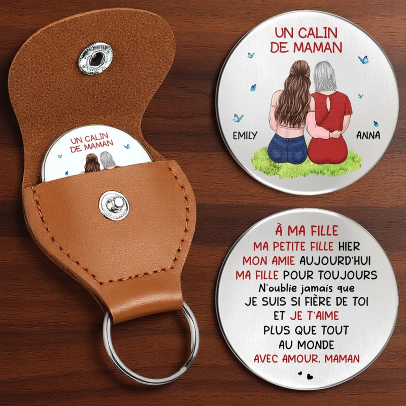 Porte-Bonheur De Poche Personnalisé – Cadeau Pour Maman – Un Gage D’Amour, Scellé D’Un Câlin