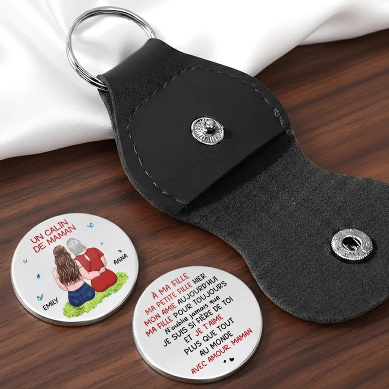 Porte-Bonheur De Poche Personnalisé – Cadeau Pour Maman – Un Gage D’Amour, Scellé D’Un Câlin