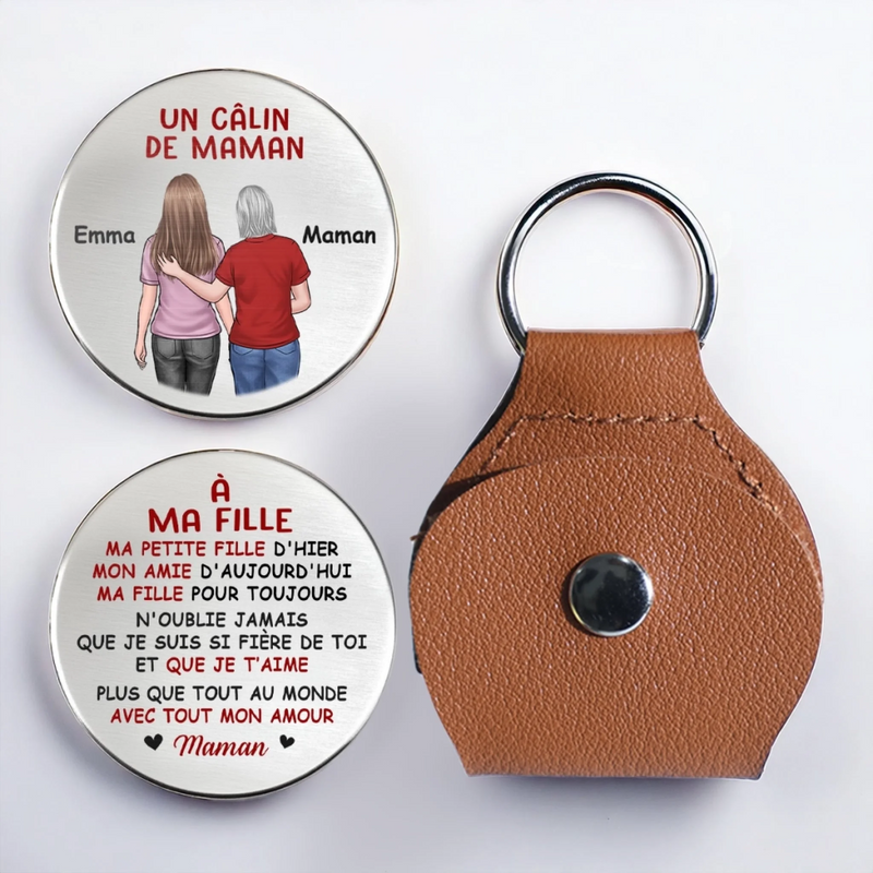 Porte-Bonheur De Poche Personnalisé – Cadeaux D’Anniversaire Pour Maman, Fils, Fille – Le Lien Que Nous Partageons Ne S’Éteindra Jamais