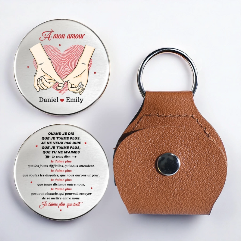 Porte-Bonheur De Poche Personnalisé – Cadeaux D’Anniversaire Et De Mariage Pour Mari Et Femme, Pour Lui Et Pour Elle – L'amour Qui Nous Ressemble