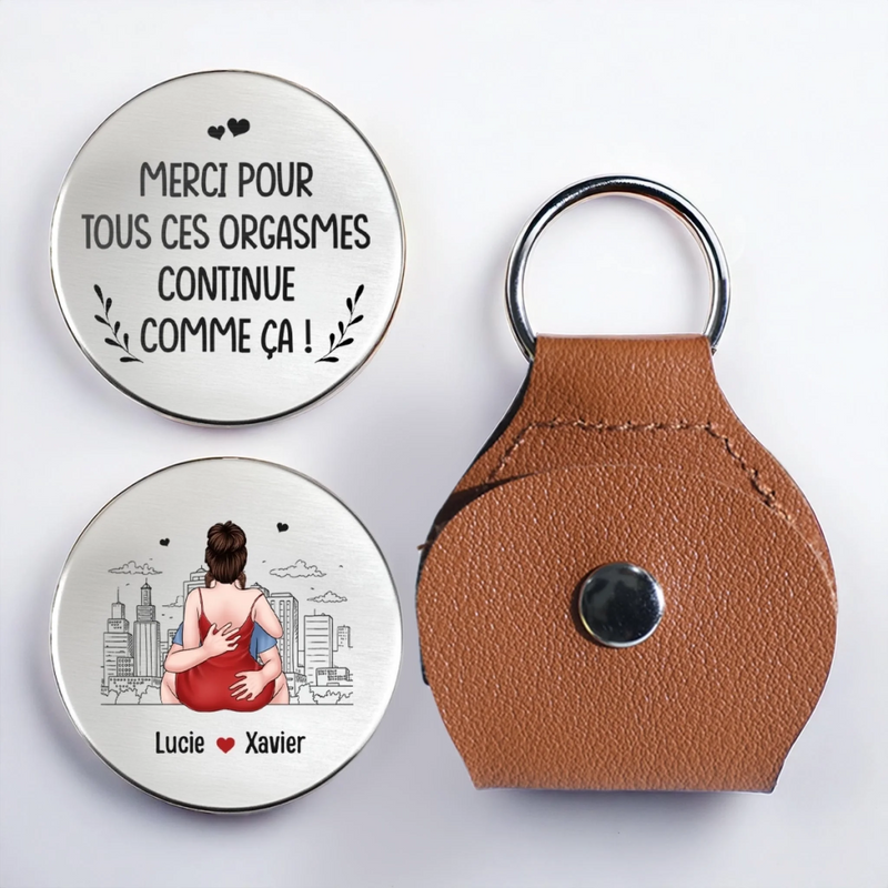Porte-Bonheur De Poche Personnalisé – Cadeaux D’Anniversaire Et De Mariage Pour Mari Et Femme, Pour Lui Et Pour Elle – Pour Te Rappeler Combien Tu Comptes