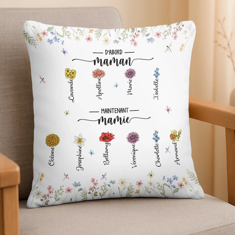 Coussin Personnalisé – Cadeau Pour Mamie – Un Cocon Rempli D’Amour
