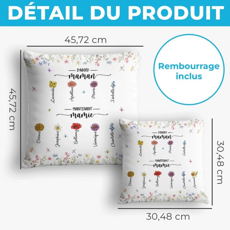 Coussin Personnalisé – Cadeau Pour Mamie – Un Cocon Rempli D’Amour