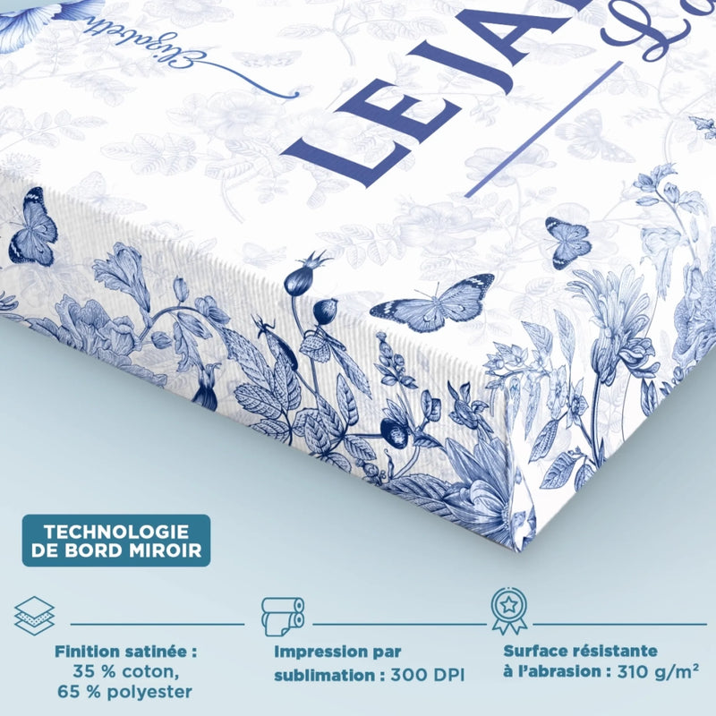 Toile Horizontale Personnalisée – Cadeau Pour Mamie, Maman – Un Jardin S'épanouit Avec Amour