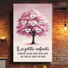 Toile Horizontale Personnalisée – Cadeau Pour Mamie, Maman – L'Amour Grandit Ici