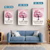 Toile Horizontale Personnalisée – Cadeau Pour Mamie, Maman – L'Amour Grandit Ici