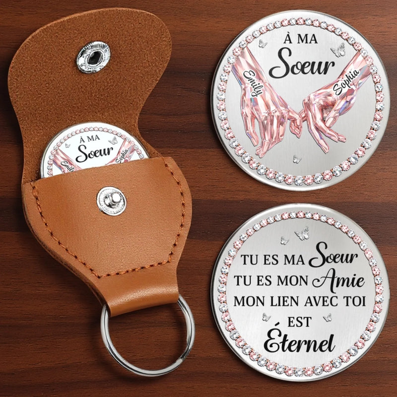 Porte-Bonheur De Poche Personnalisé – Cadeau Pour Sœur – Les Sœurs Restent Toujours Unies