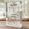 Plaque Acrylique Rectangulaire Personnalisée – Cadeau Pour Maman, Mamie – Une Famille Unie À Jamais