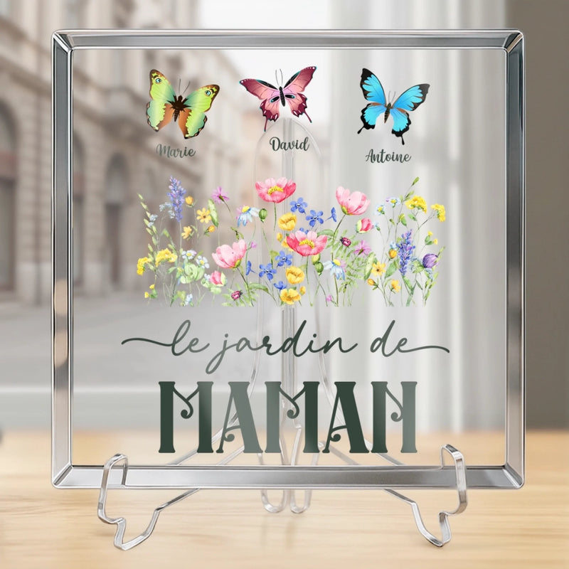 Plaque Acrylique Carrée Personnalisée – Cadeau Pour Mamie, Maman – Un Amour Qui Résiste Au Temps