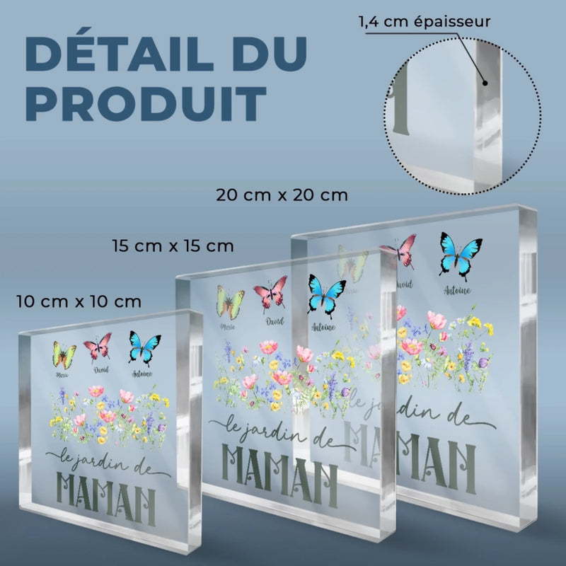 Plaque Acrylique Carrée Personnalisée – Cadeau Pour Mamie, Maman – Un Amour Qui Résiste Au Temps
