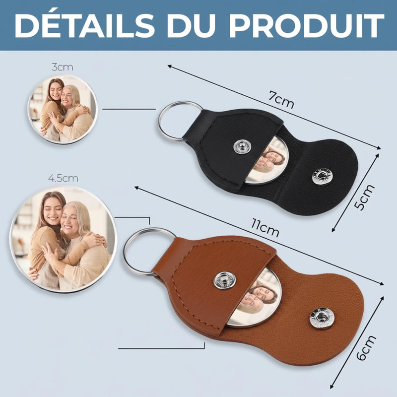 Porte-Bonheur De Poche Personnalisé Avec Photo – Cadeau Pour La Famille – Emporte Mon Amour Partout Avec Toi