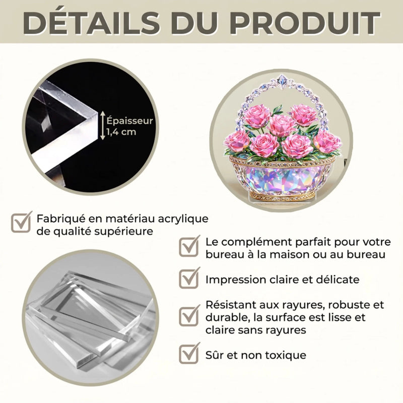 Plaque Acrylique Personnalisée – Cadeau Pour Mamie, Maman – Un Bouquet D'amour