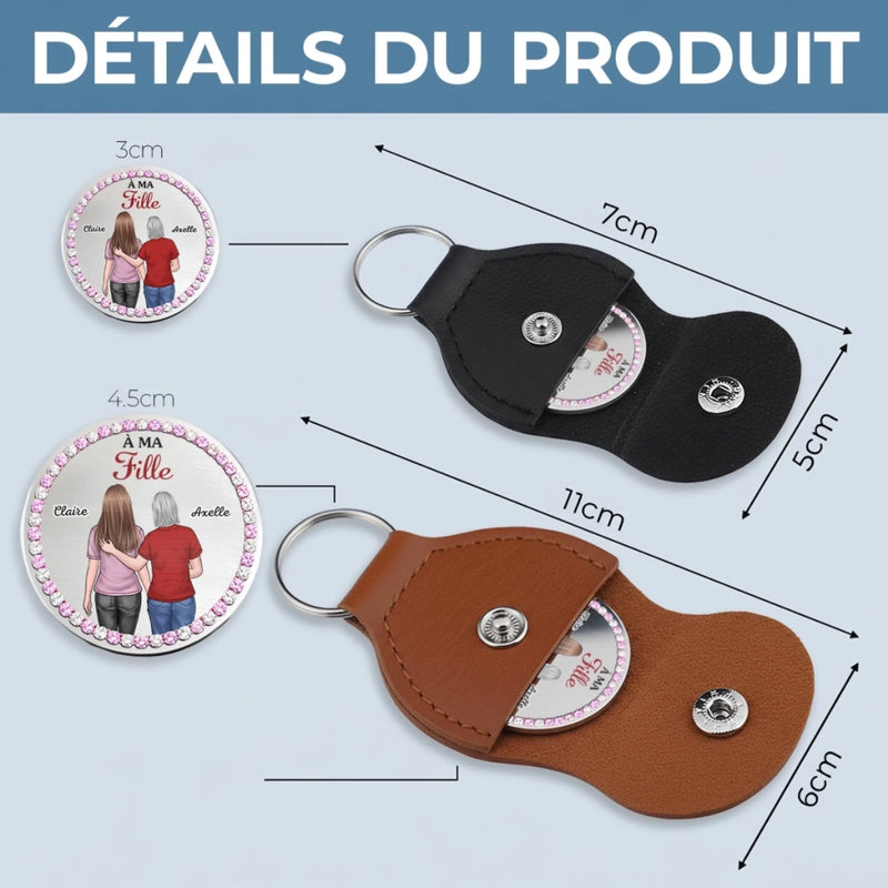 Porte-Bonheur De Poche Personnalisé - Cadeau Pour Fille - Un Gage D'Amour, Scellé D'Un Câlin