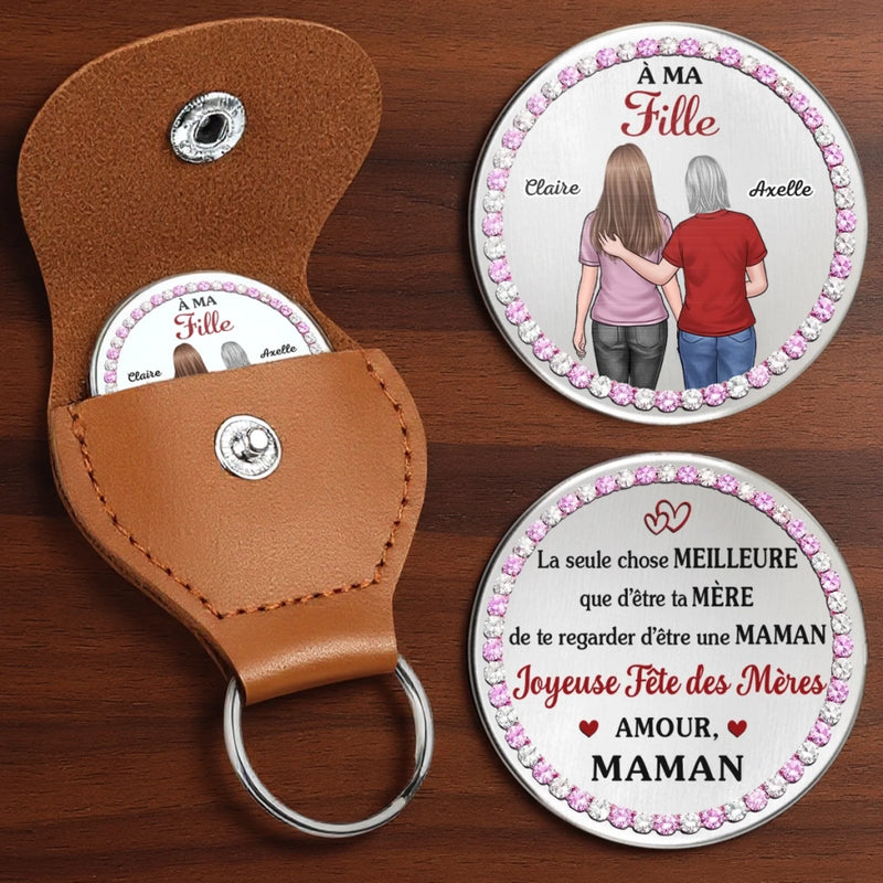 Porte-Bonheur De Poche Personnalisé - Cadeau Pour Fille - Un Gage D'Amour, Scellé D'Un Câlin