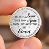 Porte-Bonheur De Poche Personnalisé – Cadeau Pour Sœur – Un Lien Éternel Entre Nous