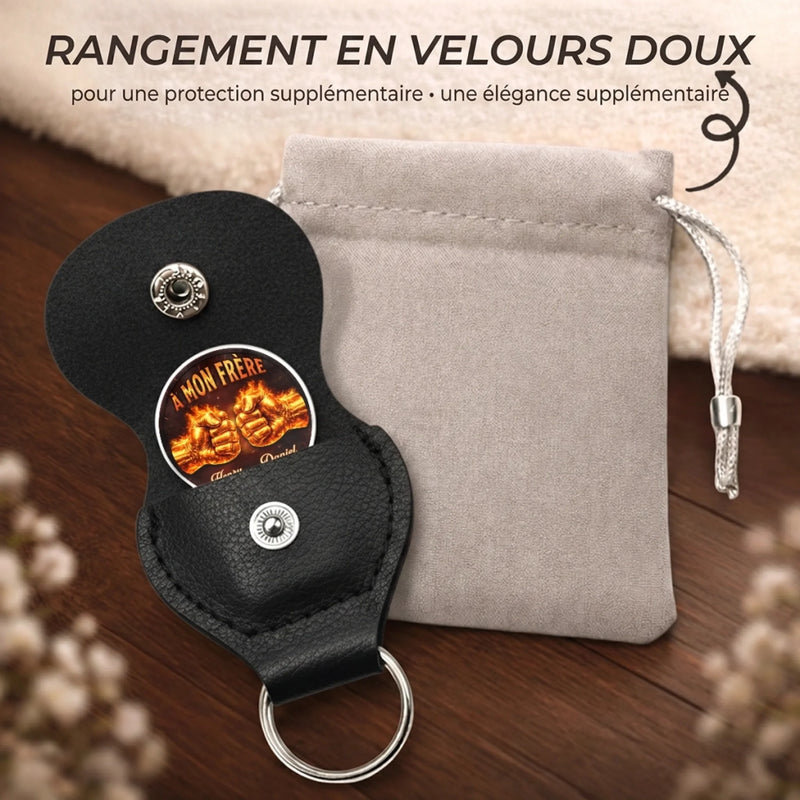 Porte-Bonheur De Poche Personnalisé – Cadeau Pour Frère – Un Jour Frère, Toujours Frère