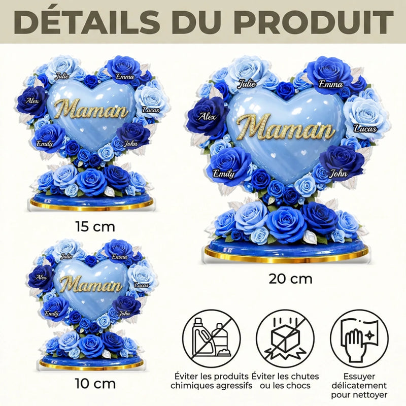 Plaque Acrylique Personnalisée – Cadeau Pour Mamie, Maman – Des Racines Fortes, Un Amour Infini