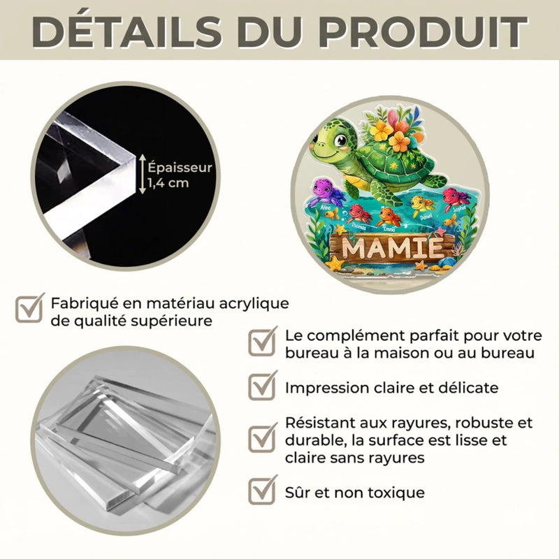 Plaque Acrylique Personnalisée – Cadeau Pour Mamie, Maman – Un Amour Pour Toujours