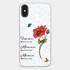 Coque De Téléphone Transparente Personnalisée – Cadeau Pour Mamie – Un Amour Gravé À Jamais