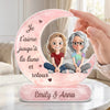 Plaque Acrylique Personnalisée – Cadeau Pour Maman, Fille – Ensemble, À Jamais Liées Par L’Amour