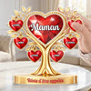 Plaque Acrylique Personnalisée – Cadeau Pour Mamie, Maman – Reine De Ma Famille