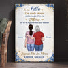Toile Horizontale Personnalisée – Cadeau Pour Maman, Fille – Ma Force, Mon Modèle, Ma Reine