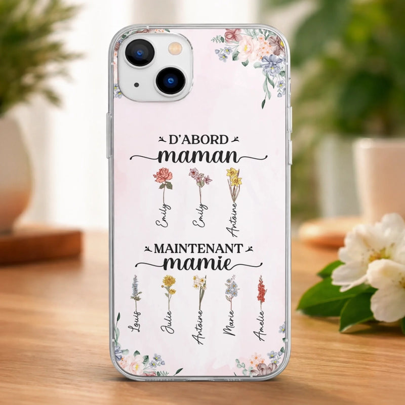 Coque De Téléphone Transparente Personnalisée – Cadeau Pour Mamie – Un Lien D’Amour Éternel