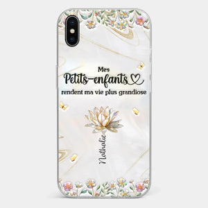 Coque De Téléphone Transparente Personnalisée – Cadeau Pour Mamie – Toujours À Tes Côtés