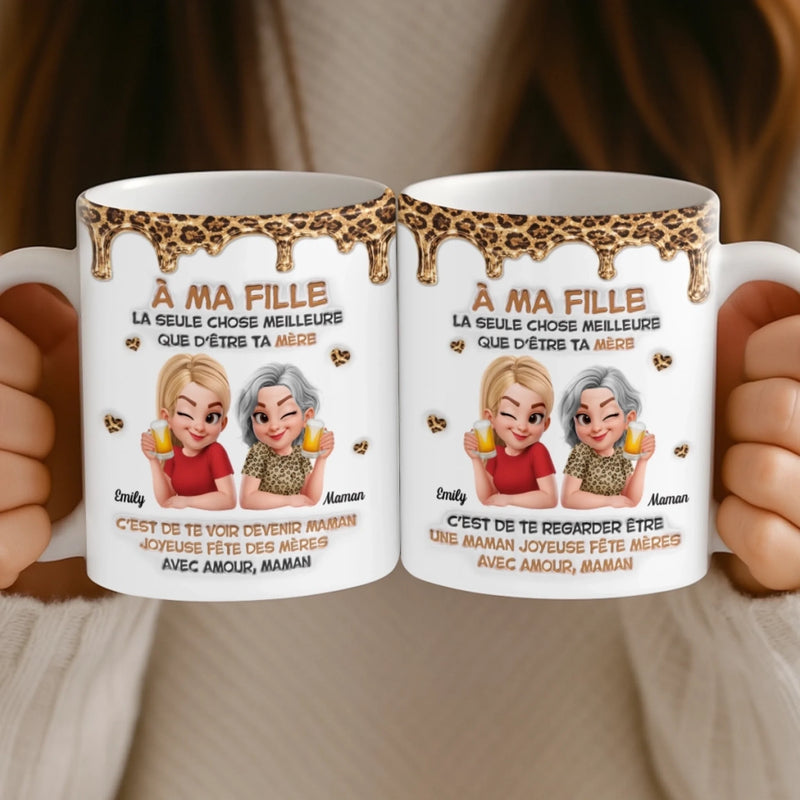 Mug Effet 3D Imprimé Personnalisé – Cadeau Pour Maman, Fille – Toujours Besoin De Toi
