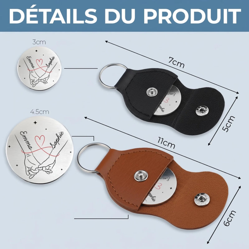 Porte-Bonheur De Poche Personnalisé – Cadeau Pour Maman, Fille – Un Gage D’amour Éternel