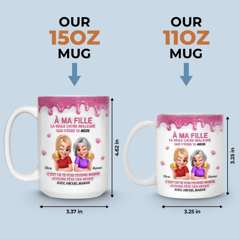 Mug Effet 3D Imprimé Personnalisé – Cadeau Pour Maman, Fille – Pour Toutes Les Petites Et Belles Attentions