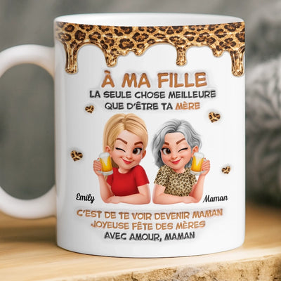 Mug Effet 3D Imprimé Personnalisé – Cadeau Pour Maman, Fille – Toujours Besoin De Toi