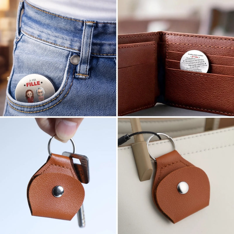 Porte-Bonheur De Poche Personnalisé – Cadeau Pour Famille – L’Amour De La Famille Te Guide Toujours