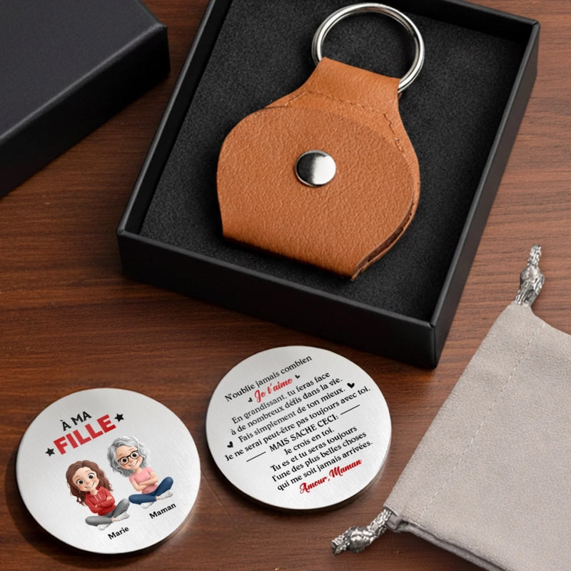 Porte-Bonheur De Poche Personnalisé – Cadeau Pour Famille – L’Amour De La Famille Te Guide Toujours