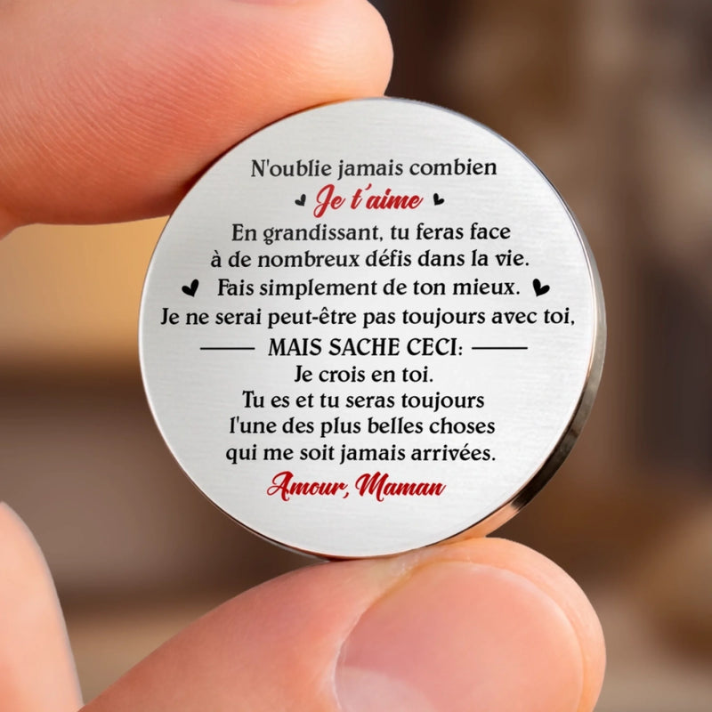Porte-Bonheur De Poche Personnalisé – Cadeau Pour Famille – L’Amour De La Famille Te Guide Toujours