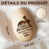 Hochet Œuf En Bois Personnalisé – Cadeau De Pâques Pour Bébé – Tout Petit Mais Déjà Si Aimé