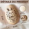 Hochet Œuf En Bois Personnalisé – Cadeau De Pâques Pour Bébé – Pâques Pleines De Magie