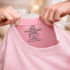 T-Shirt À Impression Intérieure Personnalisée – Cadeau Pour Fille – Aimée Au-Delà Des Mots