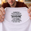 T-Shirt À Impression Intérieure Personnalisée – Cadeau Pour Fils – Je Suis Fier De Toi