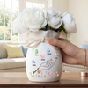 Vase À Fleurs Personnalisé Avec Corde – Cadeau Pour Maman, Mamie – Là Où L’Amour Prend Racine