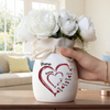 Vase À Fleurs Personnalisé Avec Corde – Cadeau Pour Maman, Mamie – Notre Famille Pleine D’Amour